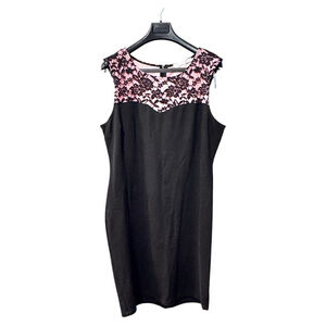 Bionco Nygord XL dress Made in Canada black with lace‎ detail Made in Canada